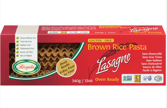 Rizopia Rice Pasta   100% Rice Pasta   Brown Rice Lasagna340G