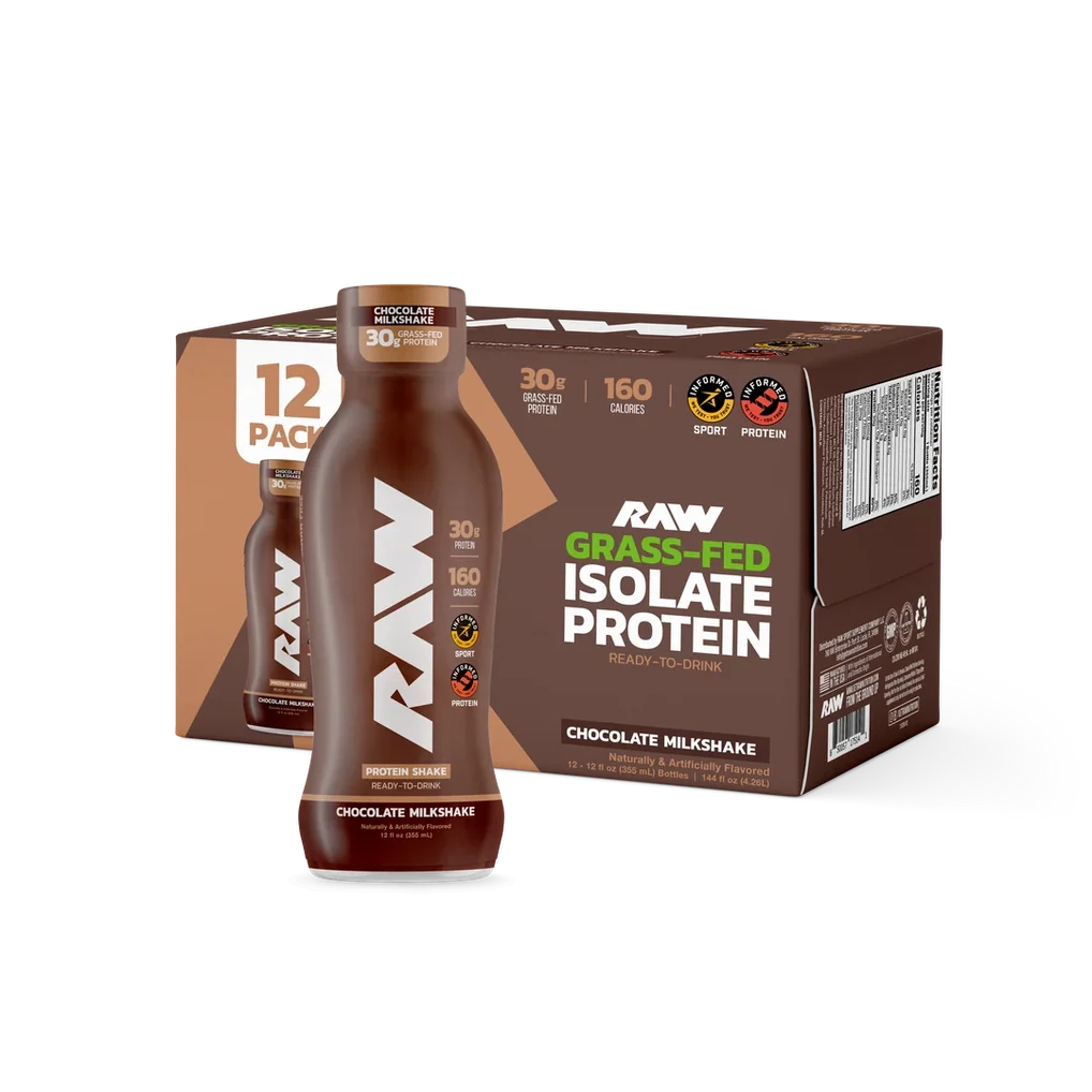 Raw Protein Shake RTD Chocolate 355 mL - Case of 12