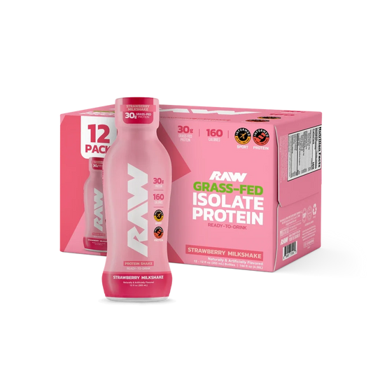 Raw Protein Shake RTD Strawberry 355 mL - Case of 12