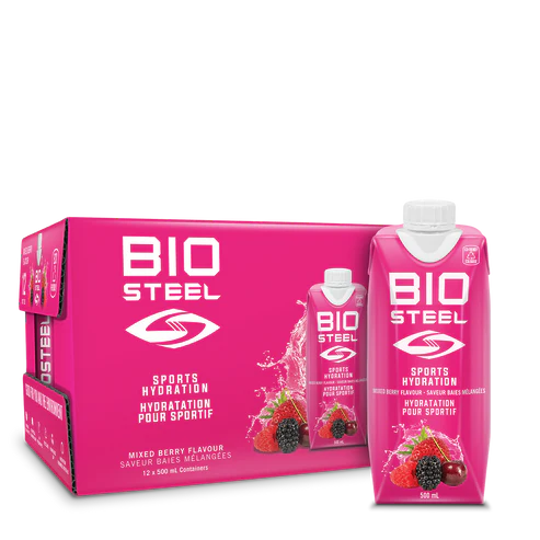 BioSteel - RTD Sports Drinks - Mixed Berry - 500mL*12