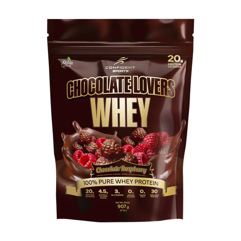 CONFIDENT SPORTS - Chocolate Lovers Whey - 907 g - Chocolate Rasberry