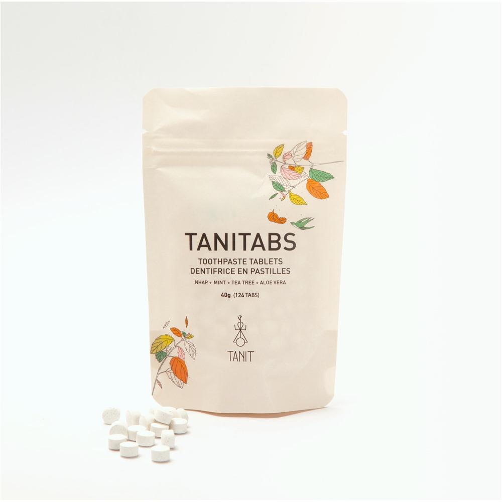 TANIT   Toothpste Tab., Frsh Mint w/Char, 124tab pch