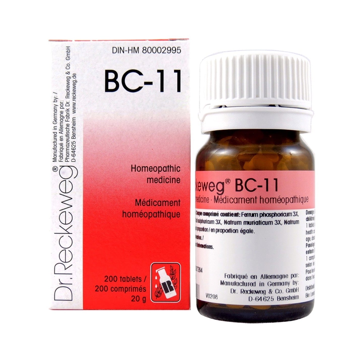 Dr. Reckeweg - BC-11 - 200 tablets/comprimés - 20 g