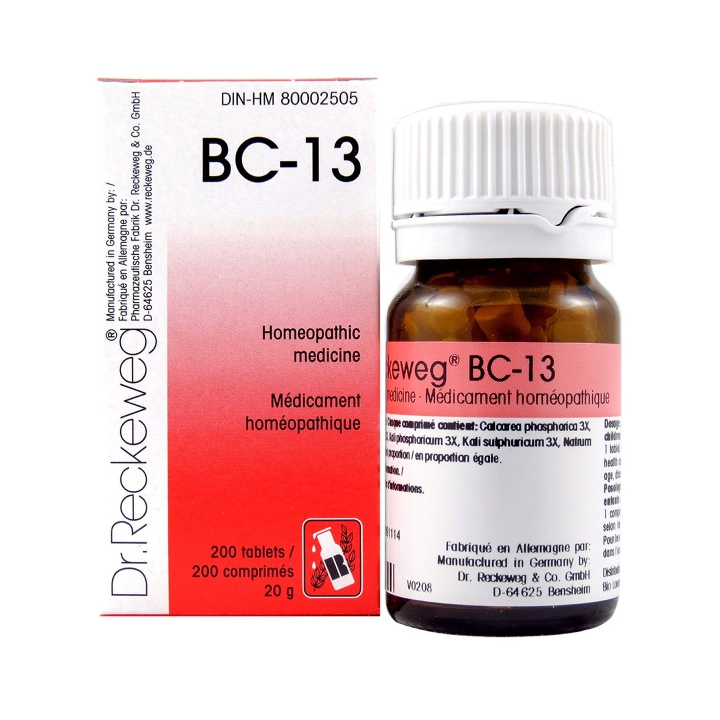 Dr. Reckeweg - BC-13 - 200 tablets/comprimés - 20 g