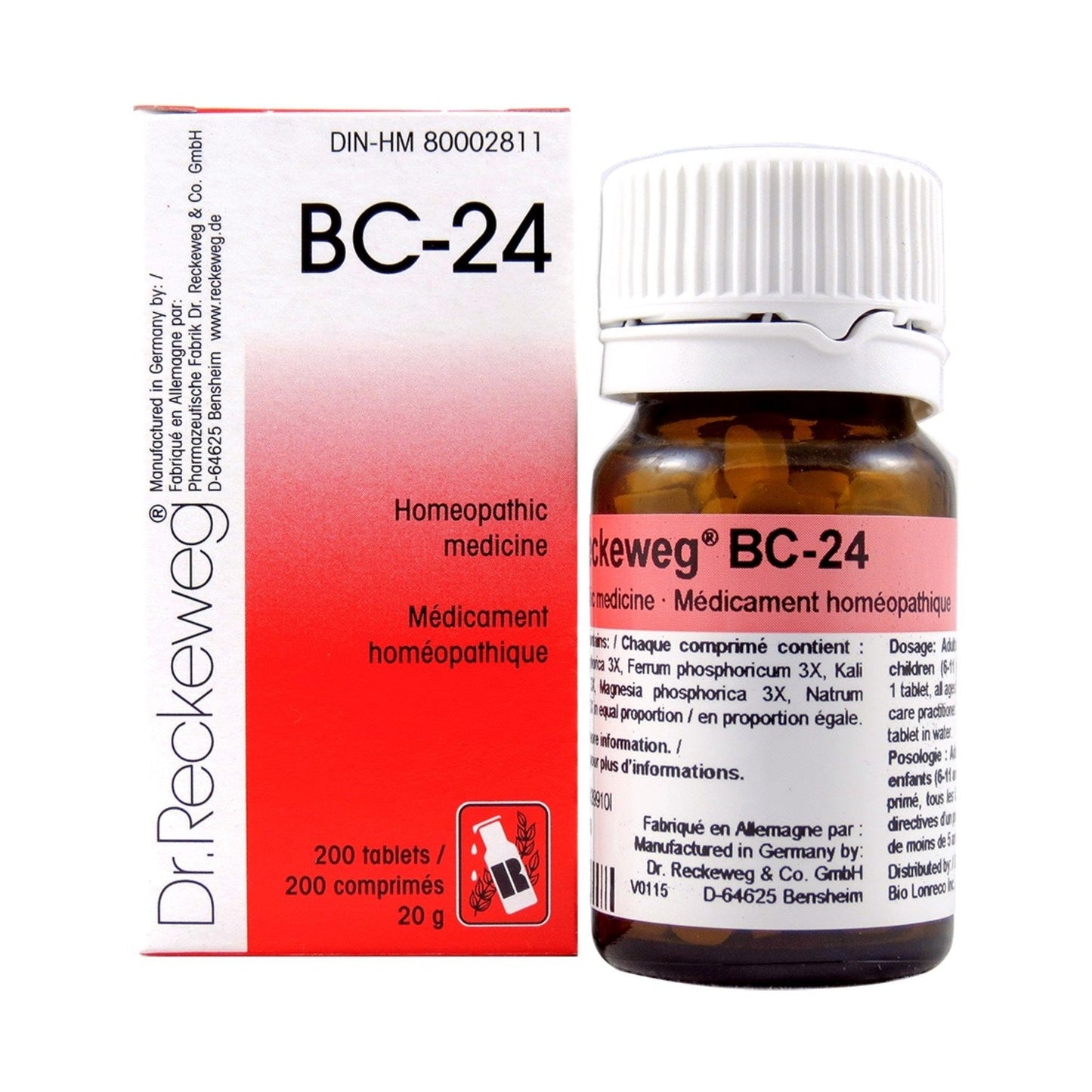 Dr. Reckeweg - BC-24 - 200 tablets/comprimés - 20 g