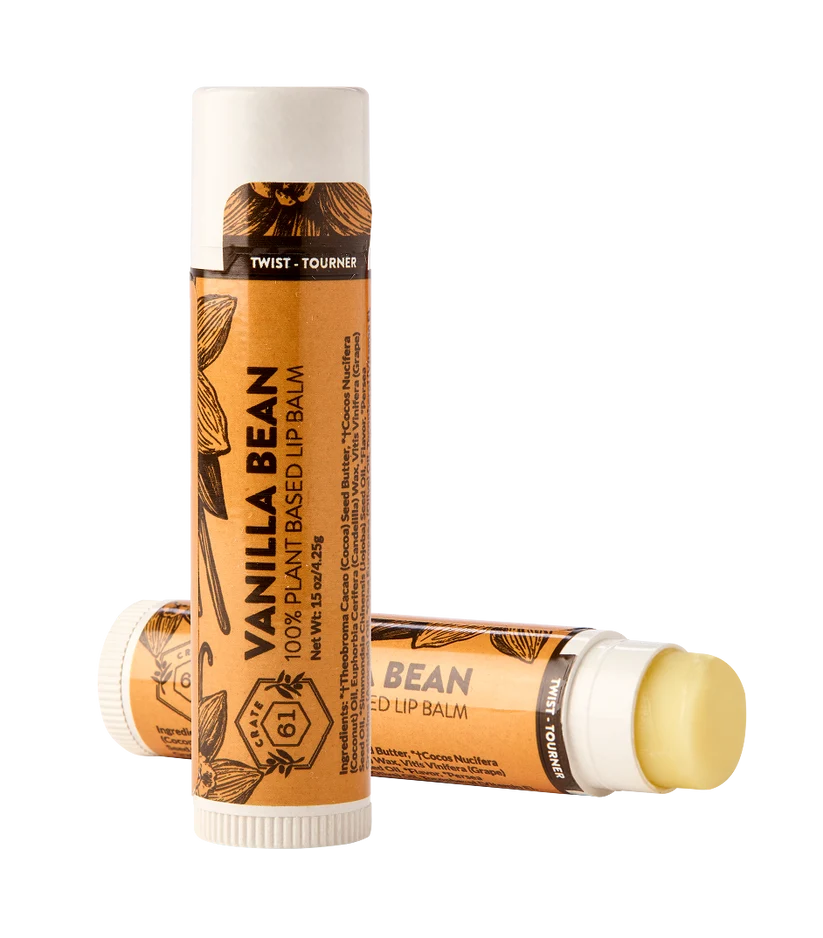 Crate 61 Organics Inc. - Vanilla Bean Lip Balm - 12 x 4g