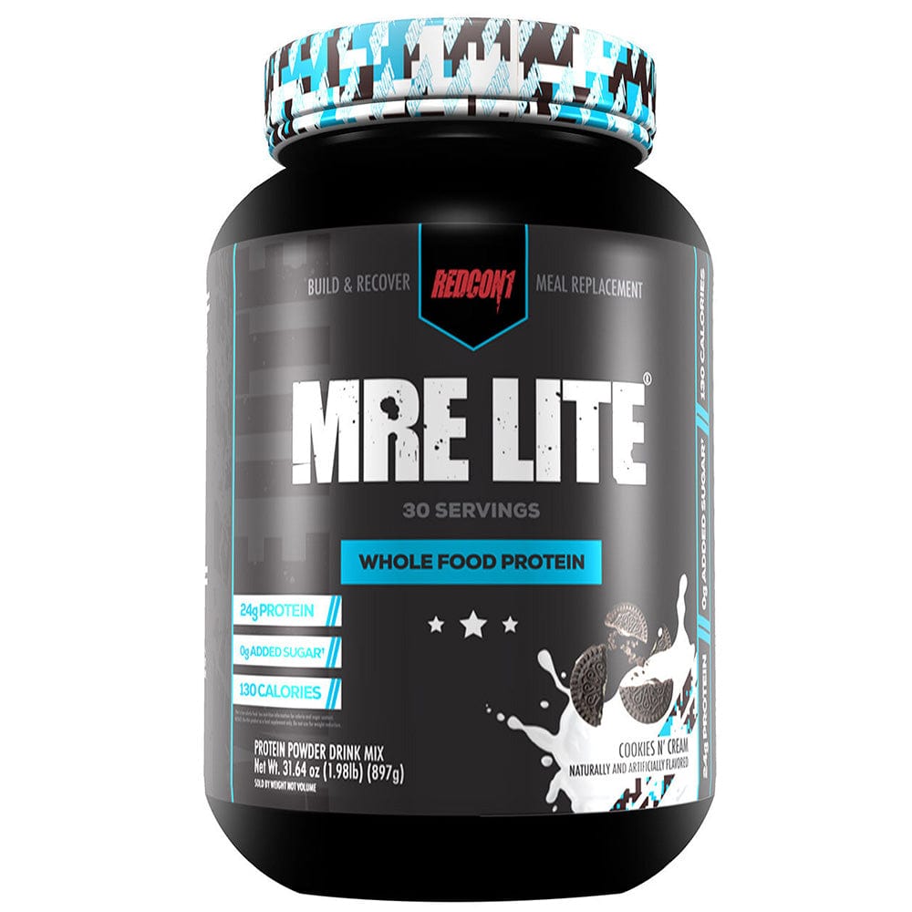 Redcon1    Redcon1 MRE Lite    Flavour: Cookies & Cream 
Container Size: 30 Servings    Each