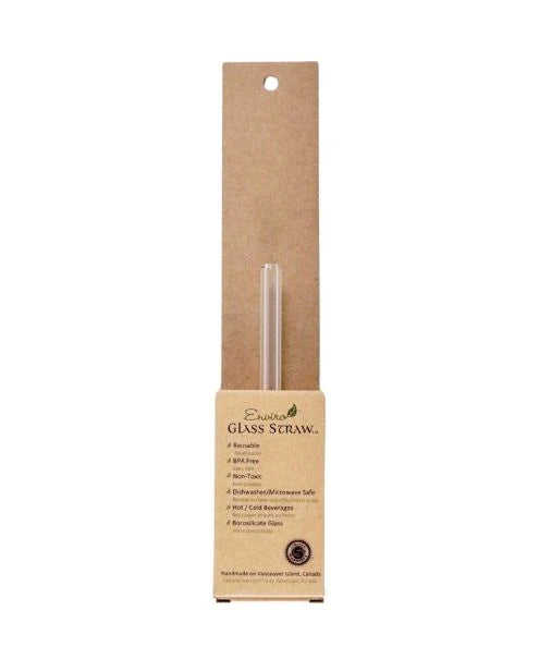 ENVIRO GLASS STRAWS    Reg. Straw 6" Straight