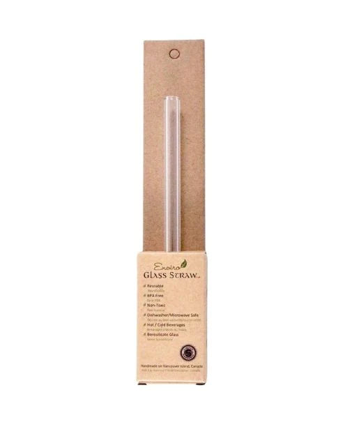 ENVIRO GLASS STRAWS    Reg. Straw 8" Straight