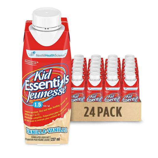 RESOURCE KID ESSENTIALS VANILLA 1.5 237ML pack of 24