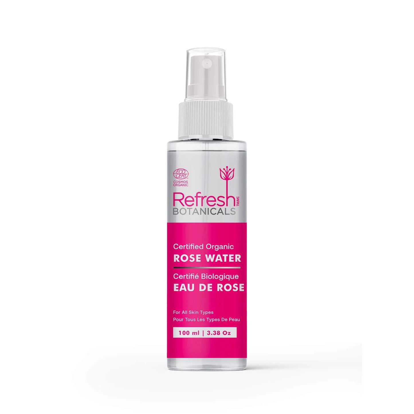 REFRESH BOTANICALS    Rose Water Organic, 100ml