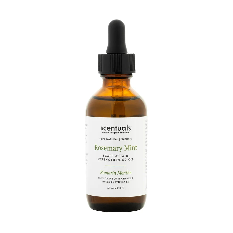 SCENTUALS - ROSEMARY MINT & SCALP & HAIR STRENGTHENING OIL  60ML