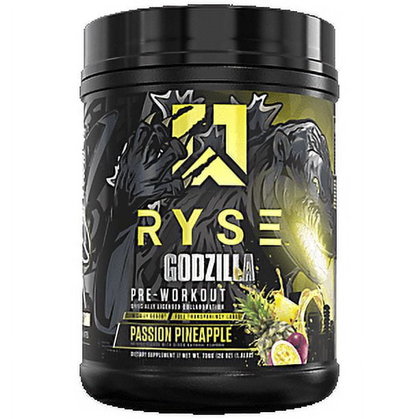 RYSE Supplements - Ryse Godzilla Pre Workout Passion Pineapple 20/40 Servings