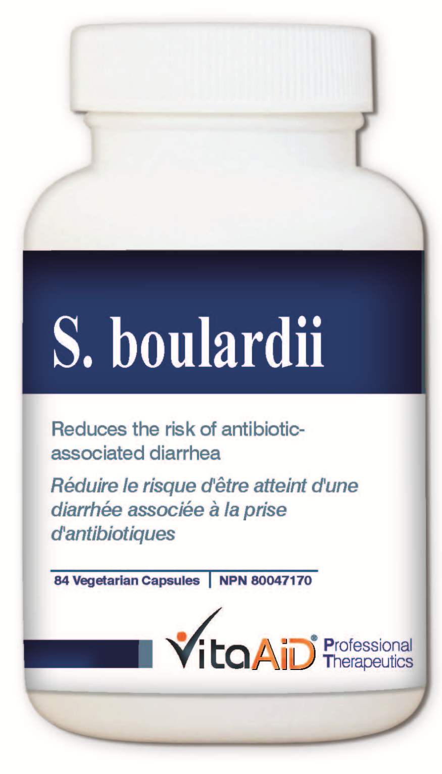VitaAid   S. boulardii (5 billion cfu/cap)   84v