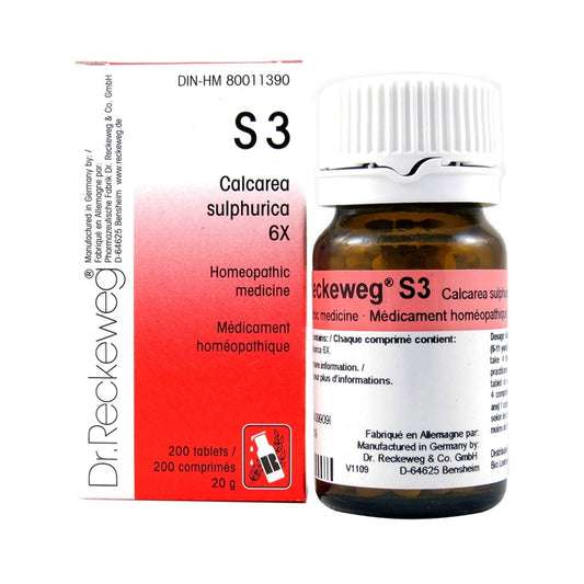 Dr. Reckeweg - S3 - Calcarea sulph  6X - 200 tablets/comprimés - 20 g