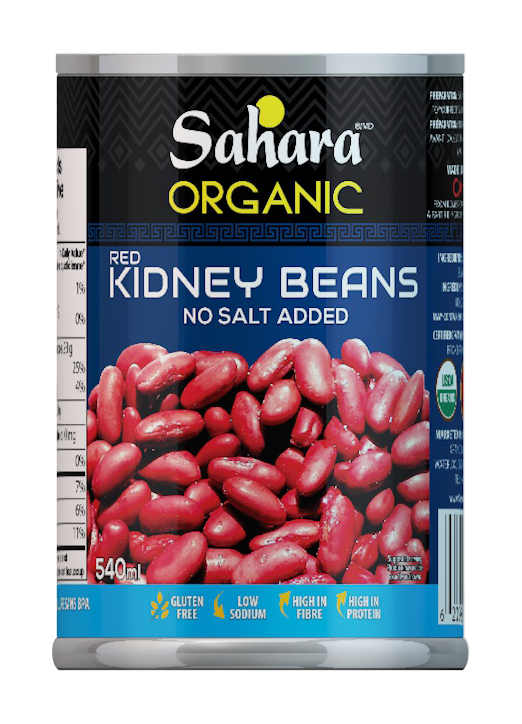 Sahara   Organic Red Kidney No Salt Added 12 x 540ml