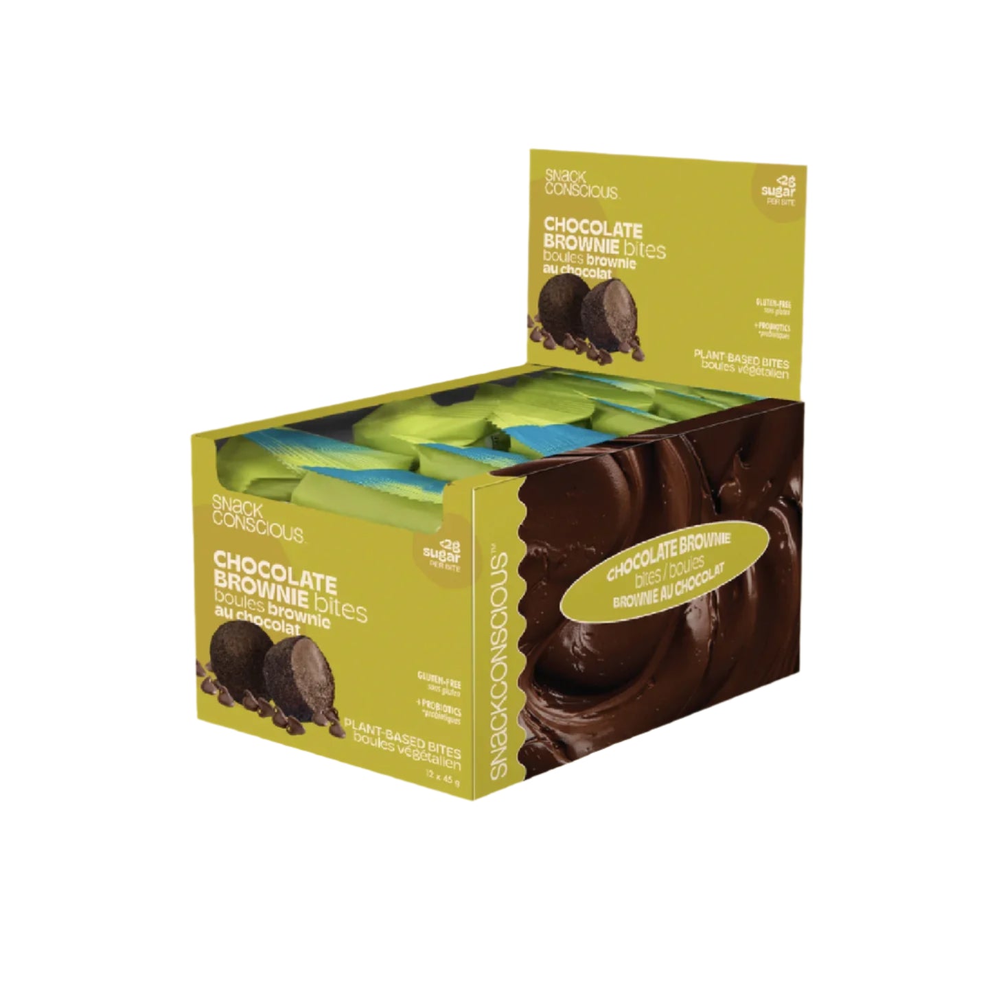 Snack Conscious   Chocolate Brownie Bites 12 x 45g