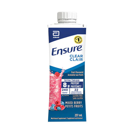 ENSURE CLEAR MIXED BERRY 237ML pack of 24