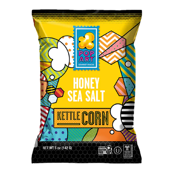 Pop Art-Pop Art Popcorn - Honey Sea Salt 9 x 128g