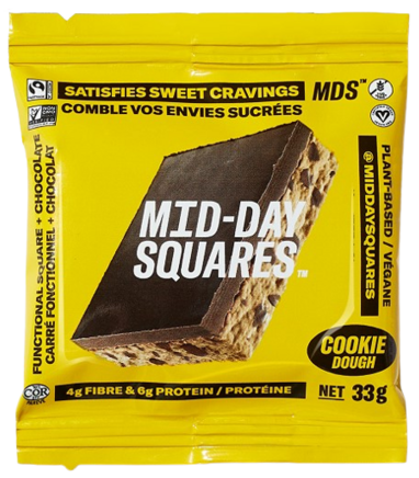 MID-DAY SQUARES  -   Superfood Squares, Cookie Dough Squares    33g