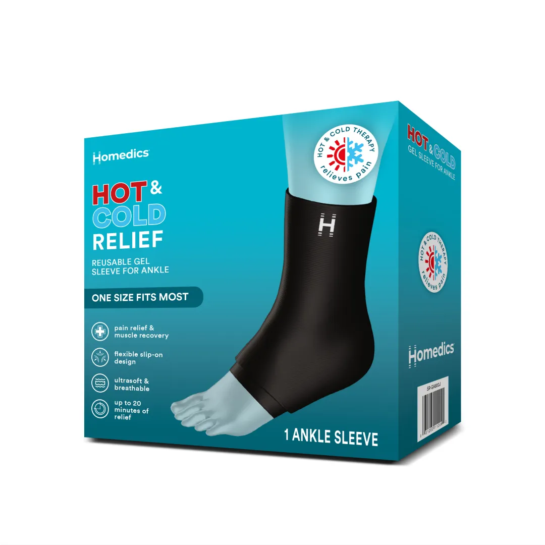 HOMEDICS GEL SLEEVE ANKLE HOT & COLD
