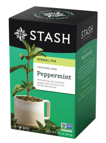 STASH TEA    Premium Caffeine Free Herbal Teas    STASH TEA    Premium Caffeine Free Herbal Teas    Peppermint Tea 20bg