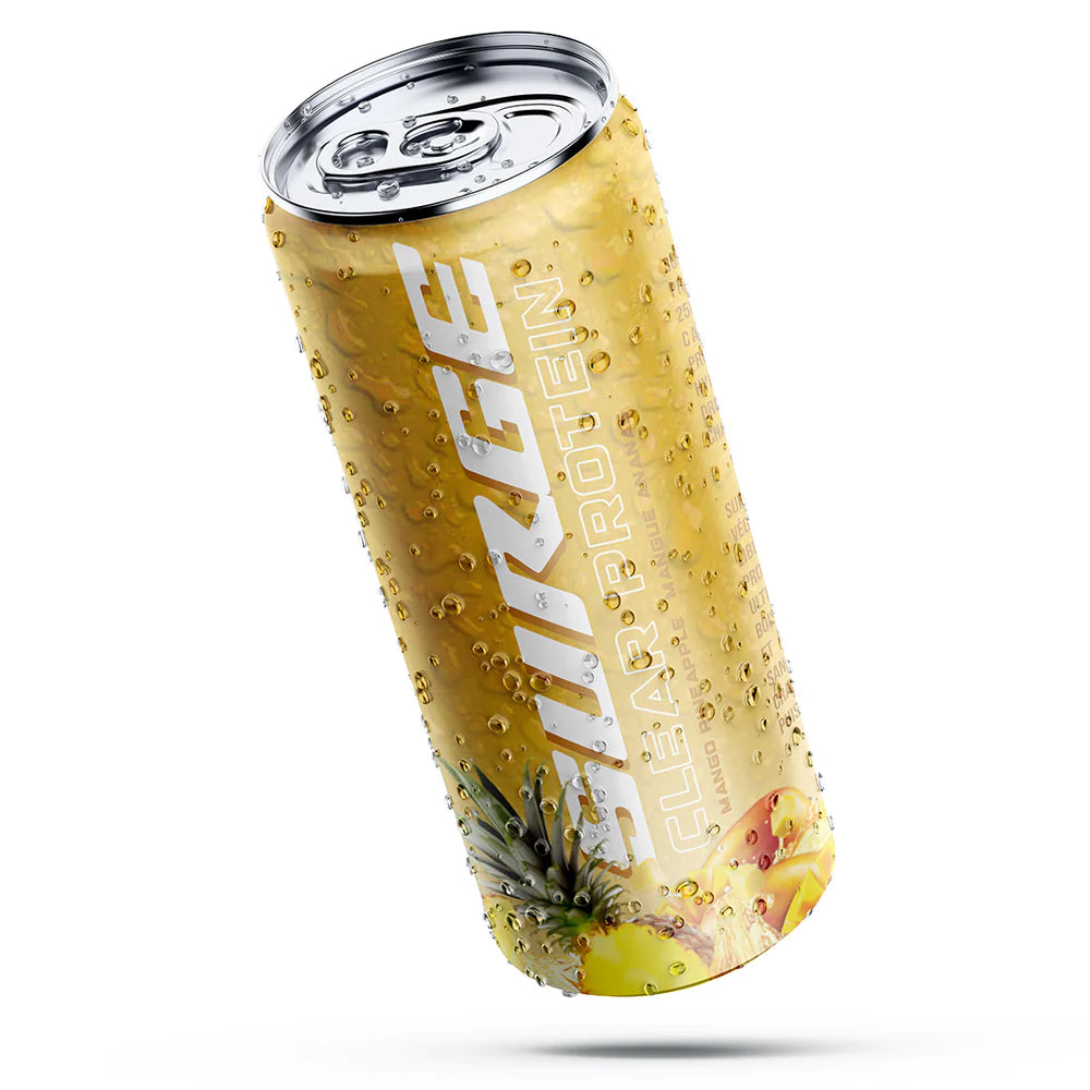 VEGAIN - NEW BRAND   SURGE Clear Vegan Protein - Mango Pineapple 355ml Ready To Drink SINGLES (Case purchase only)   355ml Ready To Drink