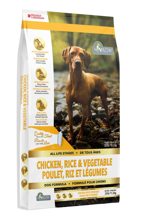 HARLOW BLEND    Harlow Blend Pet Food All Life Stages    HARLOW BLEND    Harlow Blend Pet Food All Life Stages    Chicken Rice &Vegetables Dog11.3kg