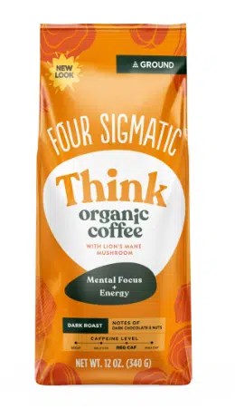 FOUR SIGMATIC   Mushroom Ground Coffee - THINK with Lion's Mane   340 g / 12 oz