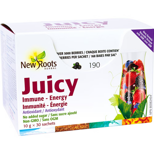 New Roots - Juicy Immune - Energy - 30 x 10g Sachet