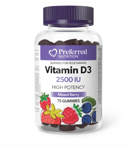 WomenSense    NEW! Vitamin D3 2500 IU 75 gummies