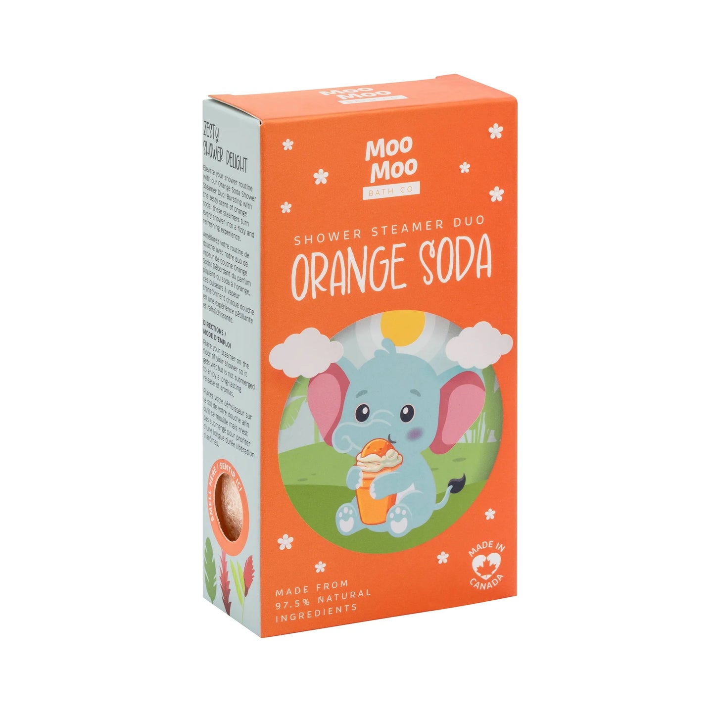 Moo Moo Bath Co   Shower Steamer Duo Orange Soda 120g