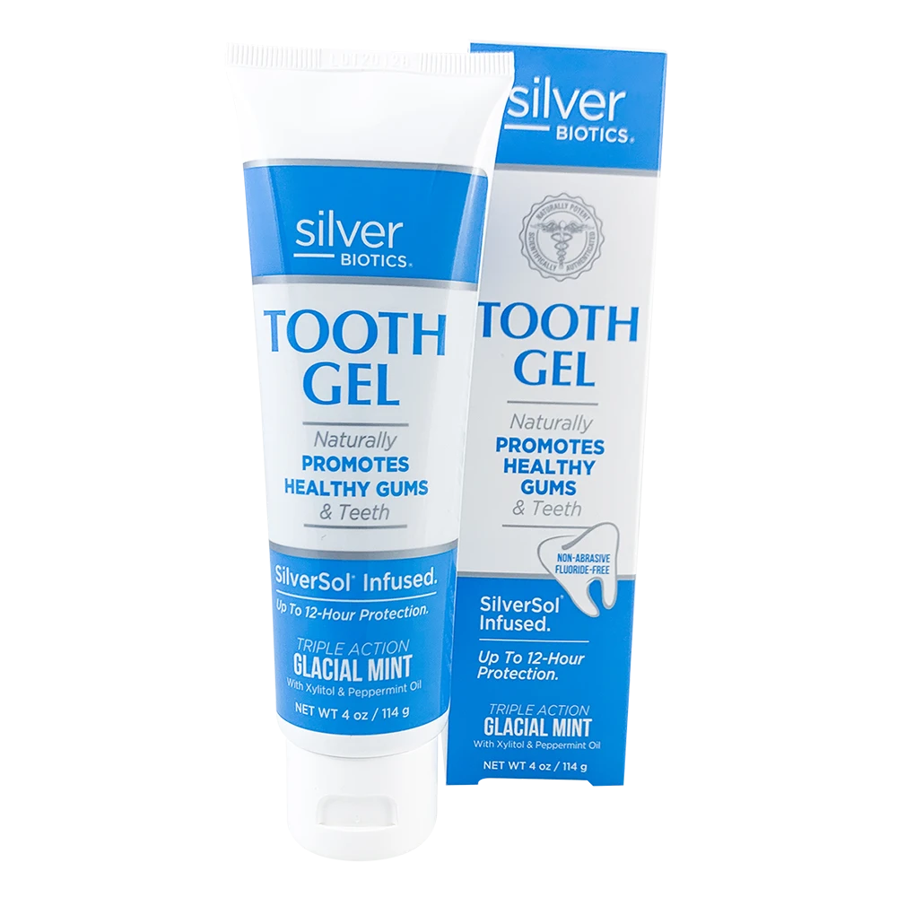 SILVER BIOTICS   SILVER TOOTHGEL, GLACIAL MINT, 114g