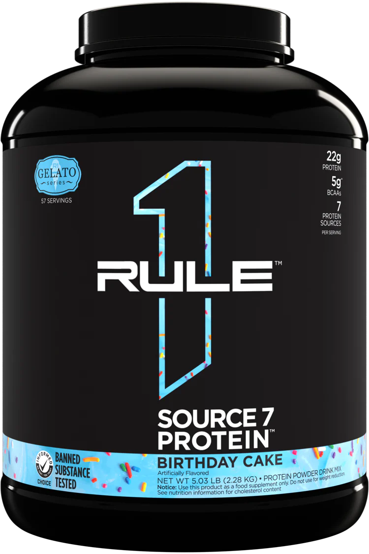 RULE 1   SOURCE7 PROTEIN   BIRTHDAY CAKE   5lbs