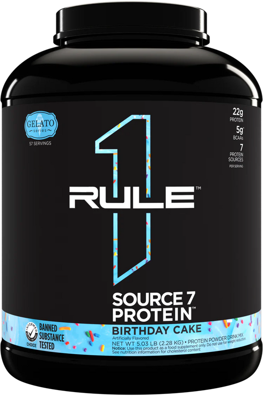 RULE 1   SOURCE7 PROTEIN   BIRTHDAY CAKE   5lbs
