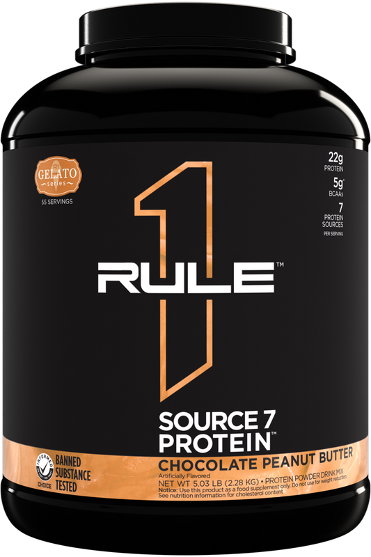RULE 1   SOURCE7 PROTEIN   CHOCOLATE PEANUT BUTTER   5lbs