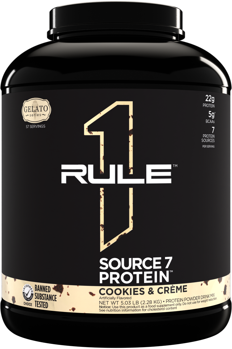 RULE 1   SOURCE7 PROTEIN   COOKIES & CREME   5lbs