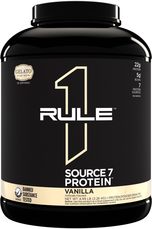 RULE 1   SOURCE7 PROTEIN   VANILLA   5lbs