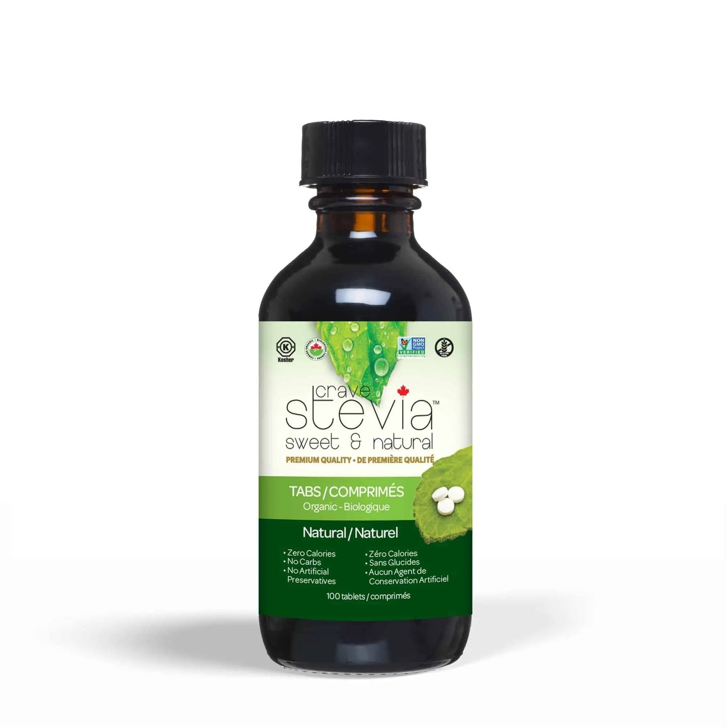 CRAVE STEVIA   Powder Stevia 100 tabs