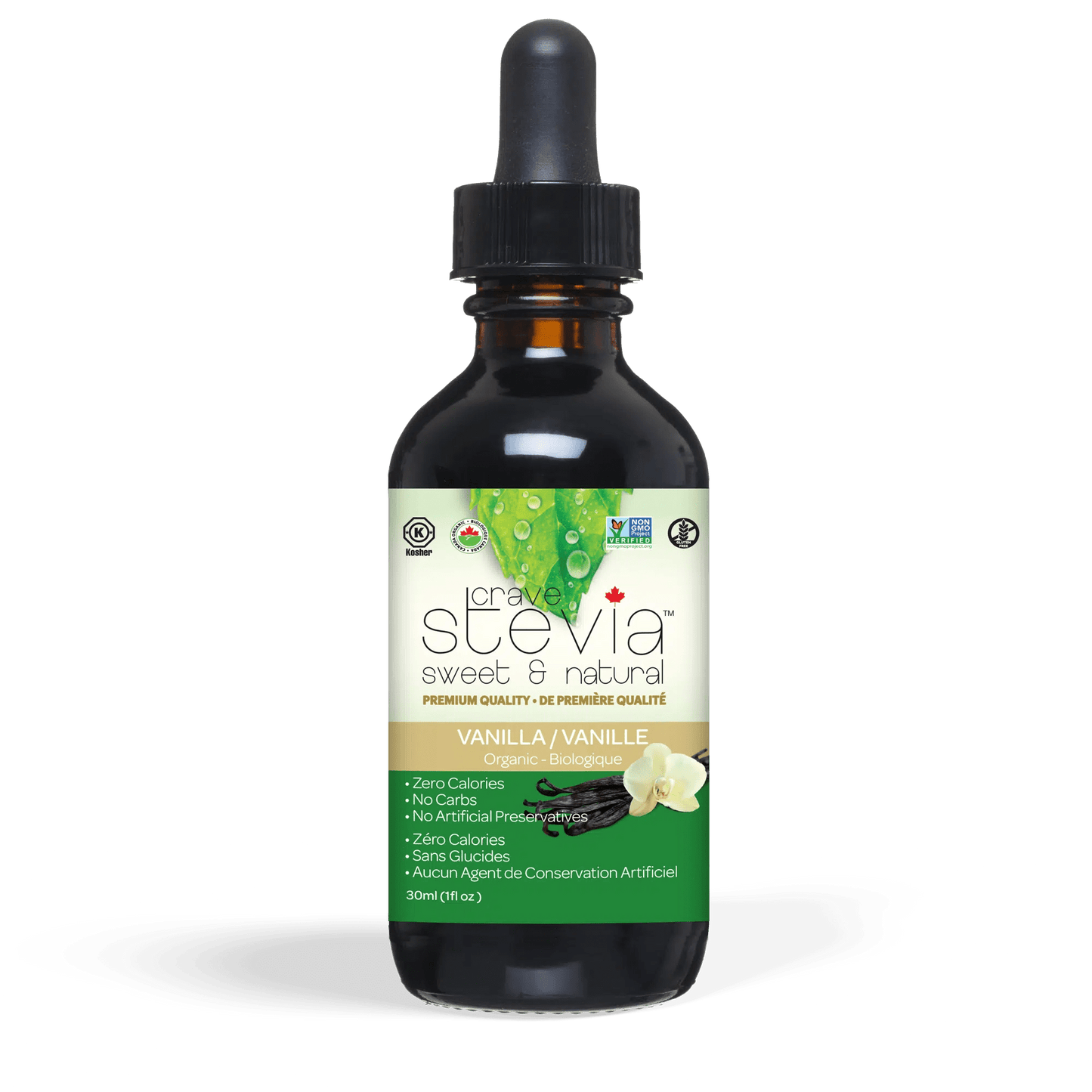 CRAVE STEVIA   Vanilla Liquid Stevia 30ml