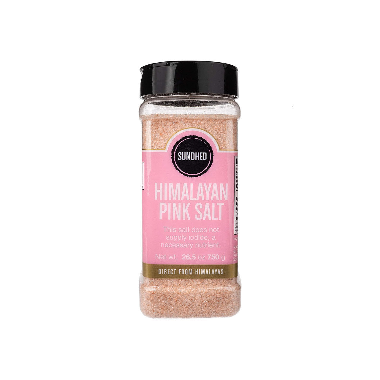 SUNDHED    Himalayan Gourmet Salts    SUNDHED    Himalayan Gourmet Salts    Fine Grain Pink Salt Jar 750g