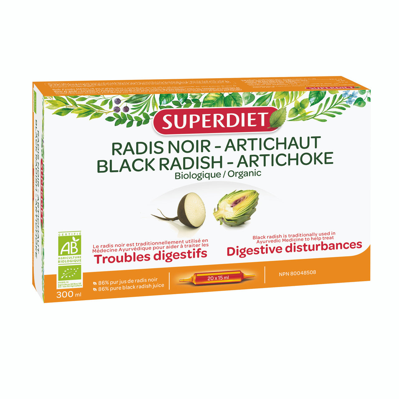 Superdiet   Black Radish Artichoke   20 x 15 ml