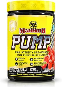 Bucked Up   Mammoth Pump Swedish Very Berry 60 Serve