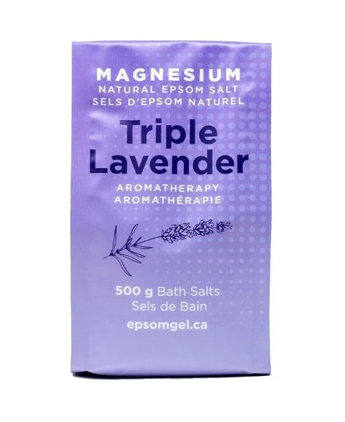 EPSOM GEL *    Triple Lavender Bath Salt, 500g