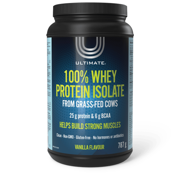 ULTIMATE   100% Whey Protein  Isolate · Vanilla   787 g Powder
