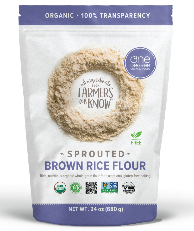 One Degree   Organic Flours   Sprouted Rice Flour 680G