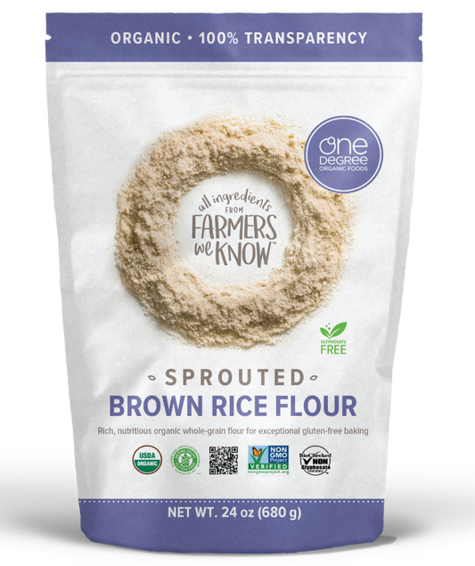 One Degree   Organic Flours   Sprouted Rice Flour 680G