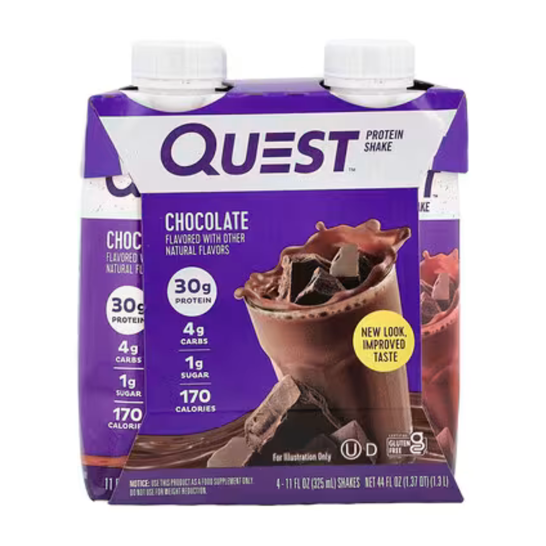 Quest   Quest RTD Protein Shake, Chocolate, 3 x 4 packs