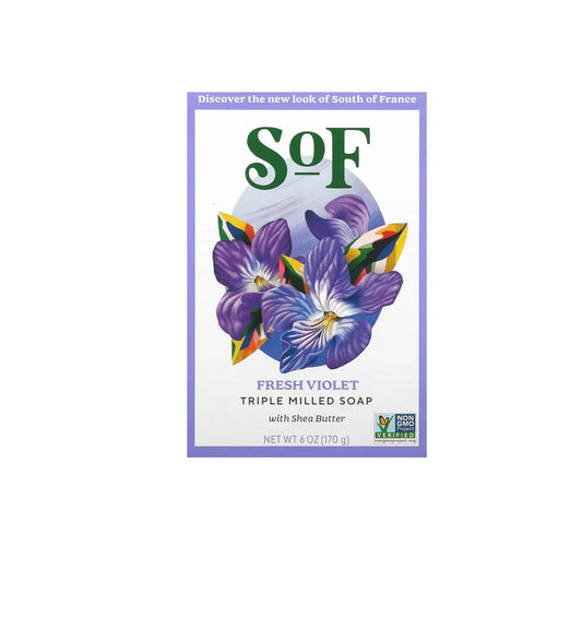 SOUTH OF FRANCE    Natural Soap Violet Bouqt,170g