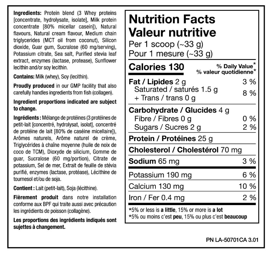PVL WHEY PRO+ WHEY PRO+ Protein Complex Vanilla Ice Cream 727 g